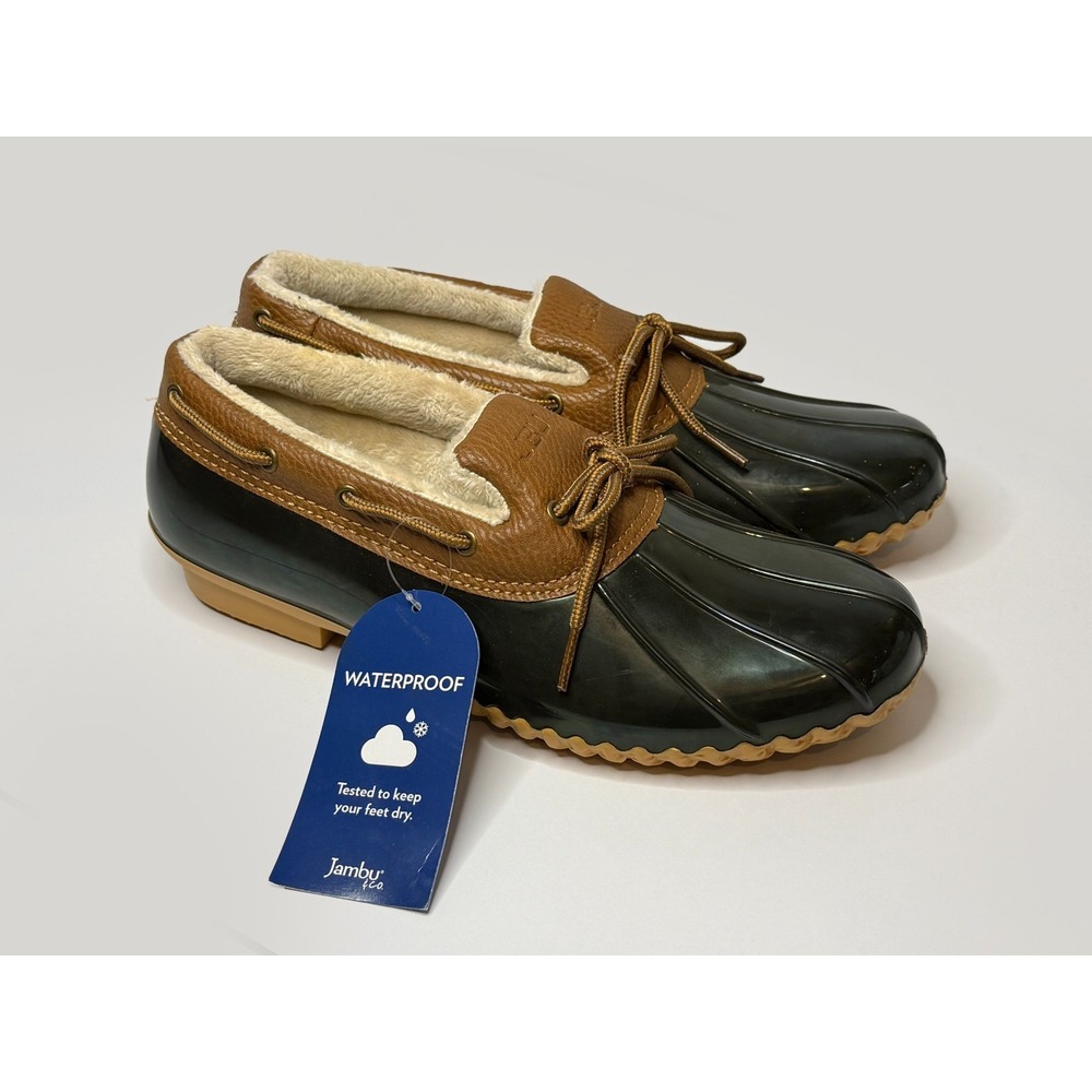 JBU by Jambu Woodbury Duck Shoes Women 9.5 Waterproof Cozy Shearling Lodgecore